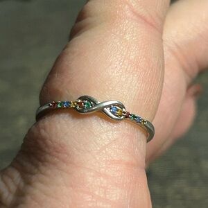 Sterling Silver Ring Autism Support Infinity Dainty Ring